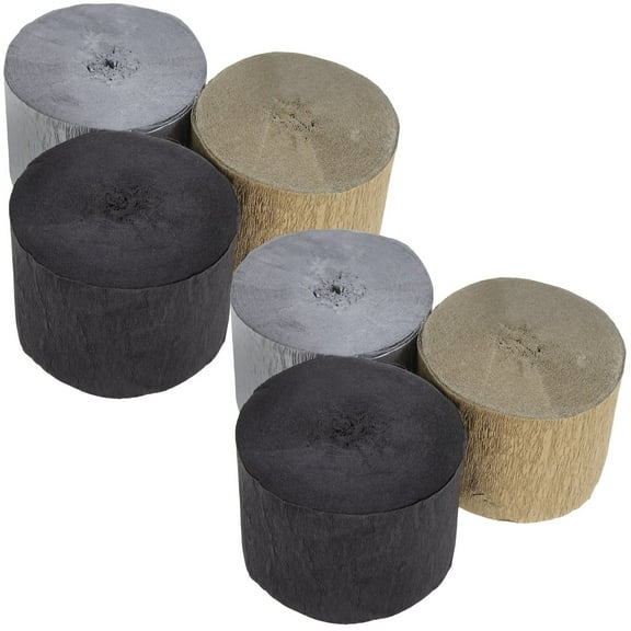 IFANLANDOR Decorative Party Streamers Assorted Color 6Pcs for Festivals and Gatherings