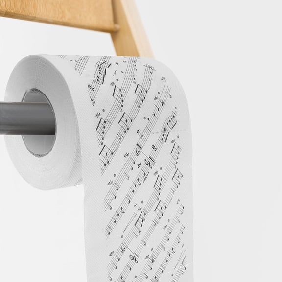IFANLANDOR Decorative Tissue Paper Musical Notes White Paper 1 Roll Giving