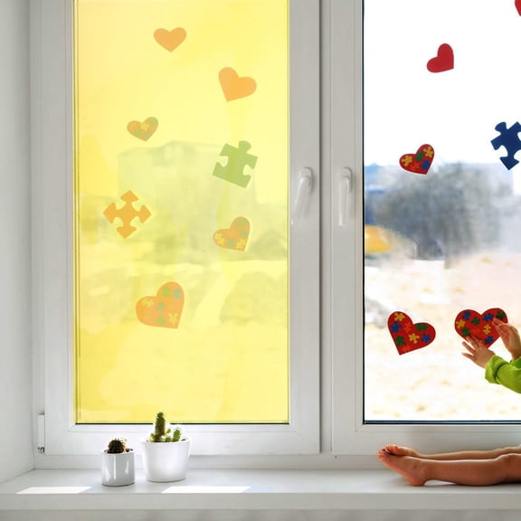 IFANLANDOR Decorative Window Tinting Sheets Translucent Film for Home Insulation and Privacy