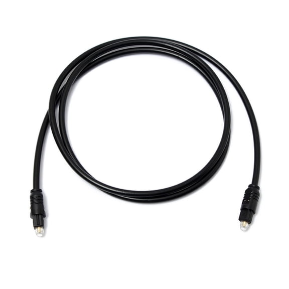 IFANLANDOR Digital Audio Optical Fiber Cable Black Plastic Metal for Dvd Cd Media Connection