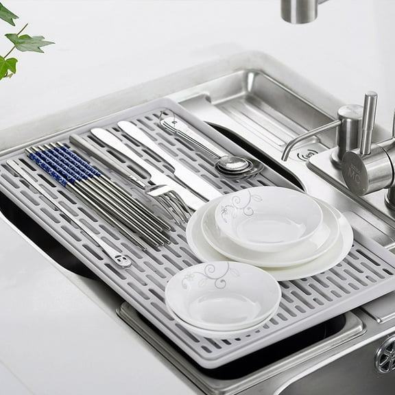 IFANLANDOR Draining Board Plastic Tray for Home Use with 30x17.5x2cm Size Kitchen Storage Rack 1Pcs