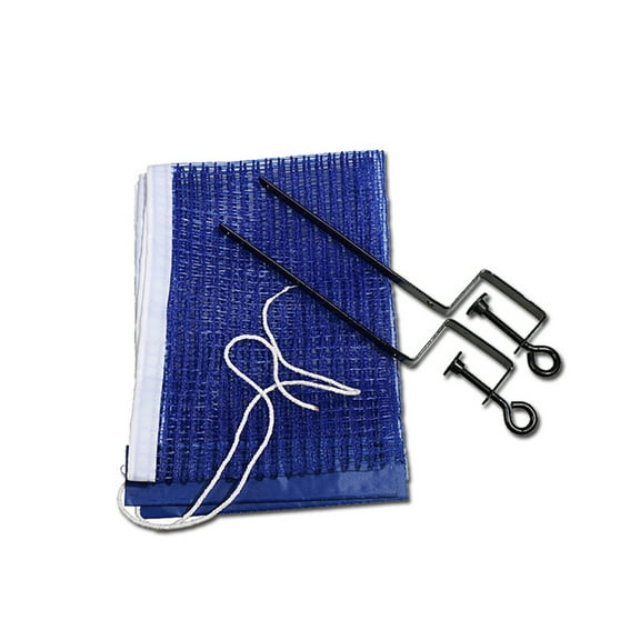 IFANLANDOR Durable Blue Table Tennis Net Rack and Post Set Portable Design for Office and Home