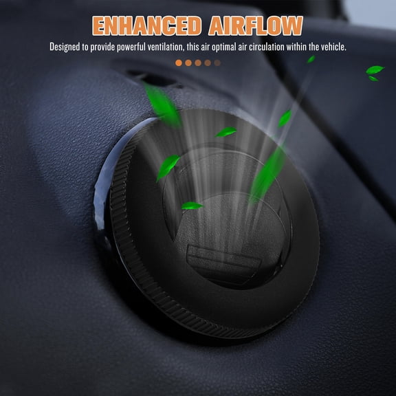 IFANLANDOR Durable Car Air Vent Panel Black ABS Material for Excavator Truck Rv Airflow Control