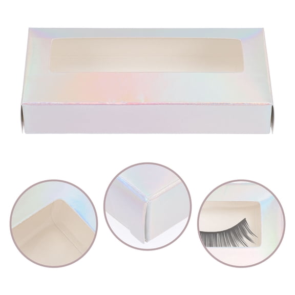 IFANLANDOR Eyelash Packing Case 25Pcs for Women with Glitter Paper and Space Saving Design