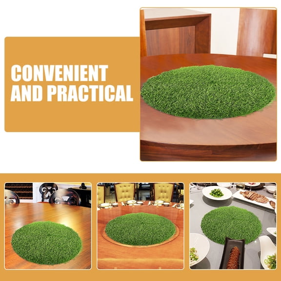 IFANLANDOR Fake Grass Patch Decorative Grass Turf Mat Green Synthetic For Home Decoration 1Set