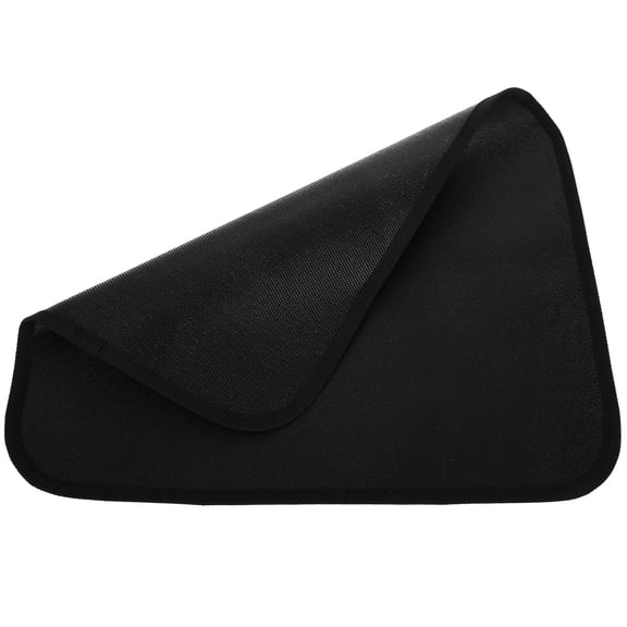 IFANLANDOR Fireplace Hearth Mats Fire Resistant Half Round BBQ Grill Mat Heat Insulation for Lawn 1Pcs