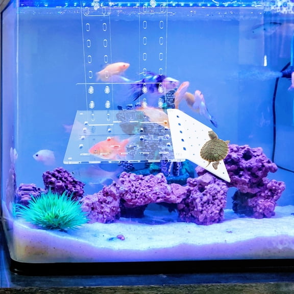 IFANLANDOR Fish Tank Turtle Platform with Durable Acrylic Material for Climbing and Basking