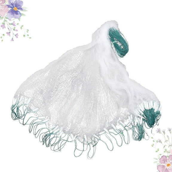 IFANLANDOR Fishing Gill Network Green Monofilament Net with Float Lightweight and Strong Design
