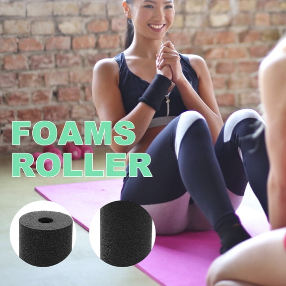 IFANLANDOR Foam Exercise Roller in Black for Muscle Recovery and Body Workout Massage