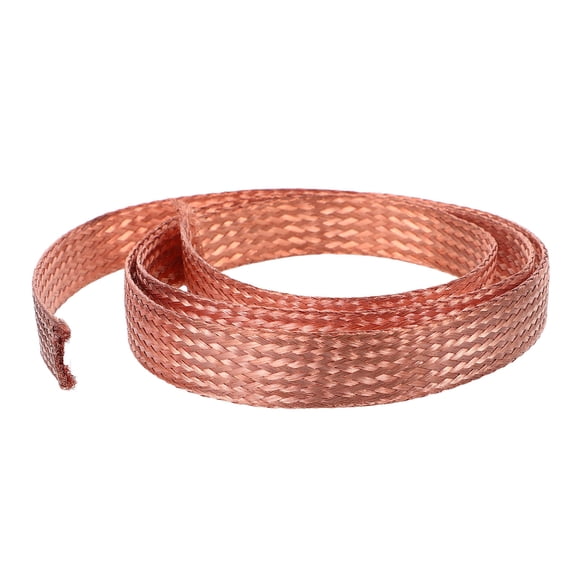 IFANLANDOR -Tone Copper Grounding Strap, Flat Expandable Wire Braid for Cable Shielding and Electrical Bonding