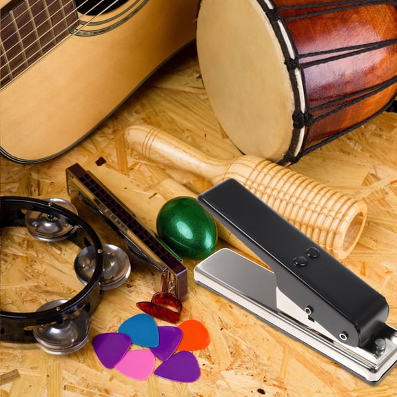 IFANLANDOR Guitar Accessories Plectrum Punch Tool Metal for Music Practice 1Pack