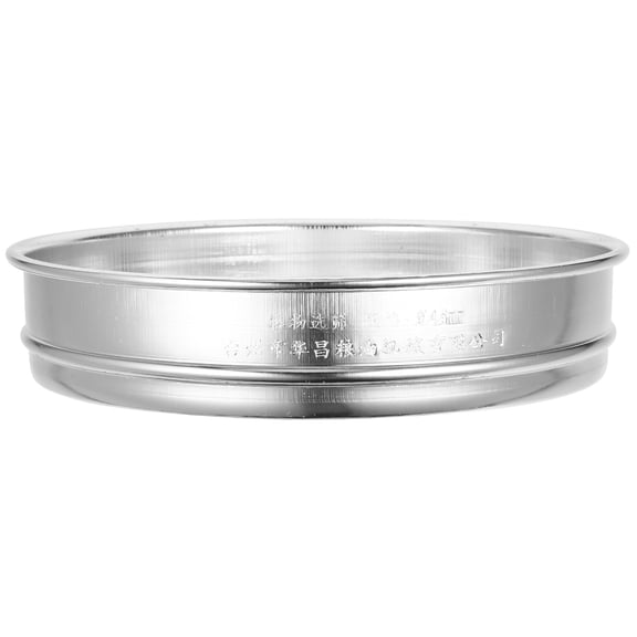 IFANLANDOR Household Manual Soil and Grain Sifter Round Stainless Steel Strainer for Kitchen