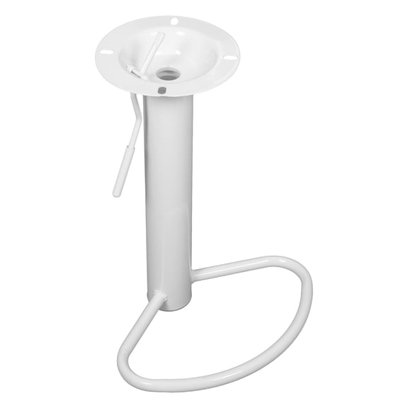 IFANLANDOR Iron White Bar Stool Replacement Base with Lifting Cylinder and Silent Swivel Mechanism