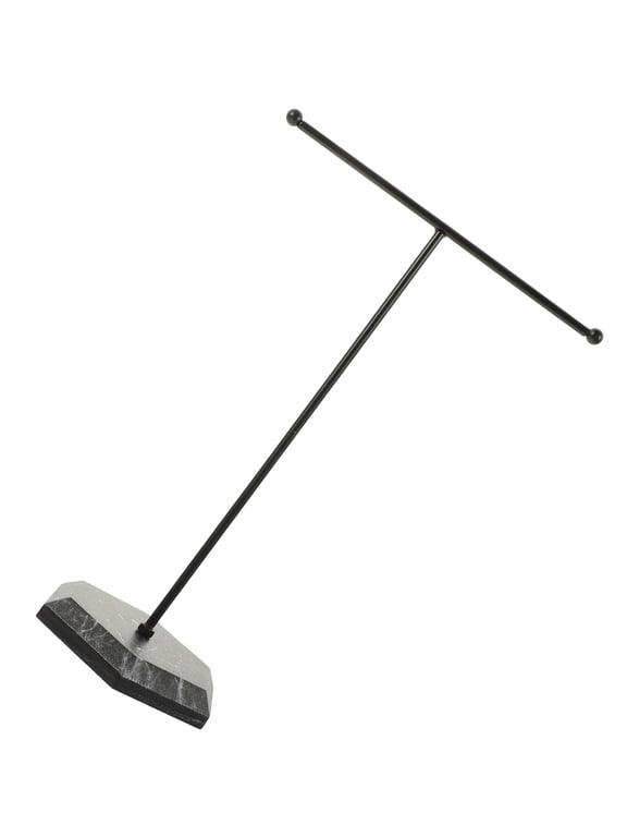 Jewelry Stand, Black, Iron and Plastic, T-Shape, Sturdy and Stylish
