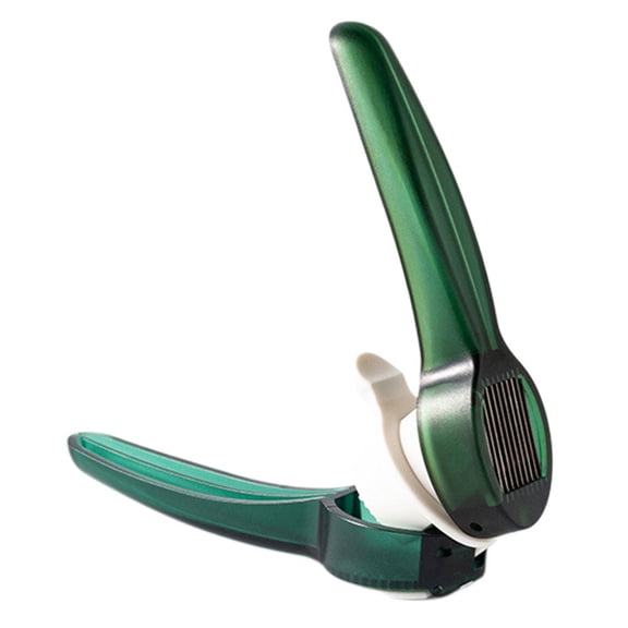 IFANLANDOR Kitchen Garlic Crusher and Slicer in Green Plastic and Stainless Steel Material