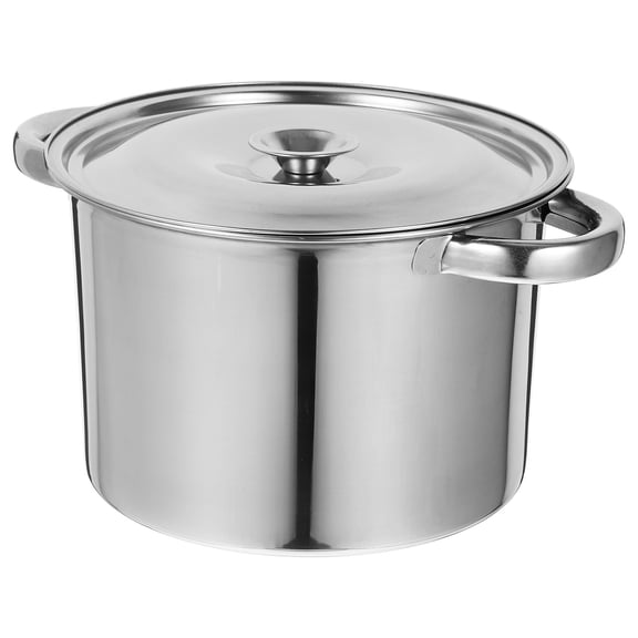 IFANLANDOR Kitchen Stainless Steel Stew Pot with Lid Extra Thick Bottom for Versatile Cooking and Boiling