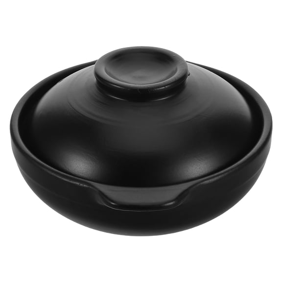 IFANLANDOR Korean Stone Pot Clay Cooking Pot with Lid Heat Retention for Traditional Asian Meals