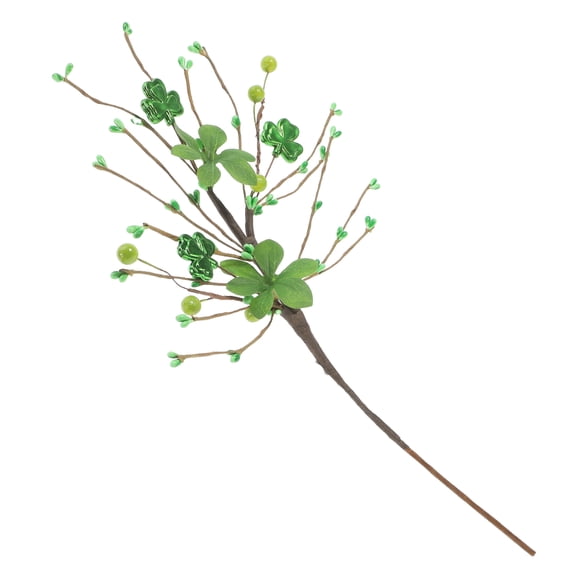 IFANLANDOR Lifelike Artificial Four Leaf Shamrock Branches Greenery Decoration for Holiday Table