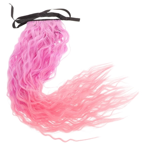 IFANLANDOR Cornrow Ponytail Braid Pink High-Temperature Fiber Styling Hair Use