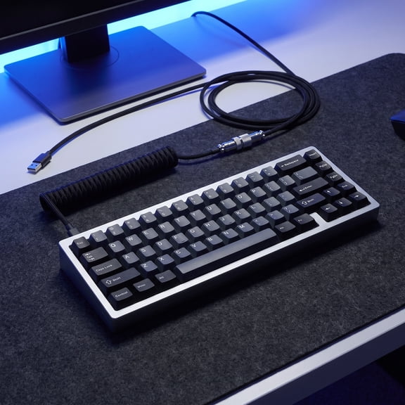 IFANLANDOR Mechanical Keyboard Cable for Aviation Plug Coiled with Gaming