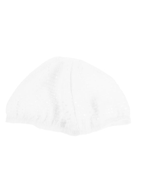 Men's Cotton Muslim Prayer Beanie Cap, Kufi Cap for Daily Wear, Travel, Mosque, Pilgrimage, Lightweight