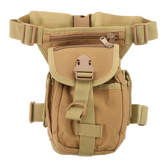 IFANLANDOR Mens Hip Bag in Khaki with Tough Material and Efficient Storage for Motorcycle Use