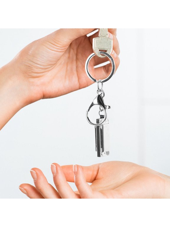 Small Metal Harmonicas Keychain Unique Creative Pendant for Handbag Decoration