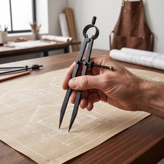 IFANLANDOR Metal Scribing Compass Tool for Geometry Measuring and Drafting