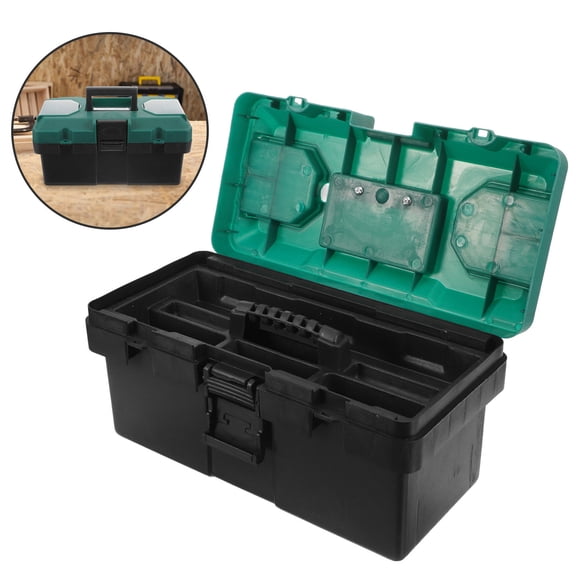 IFANLANDOR Plastic Tool Box Organizer for Professionals, Heavy Duty Storage Case, 1 Set