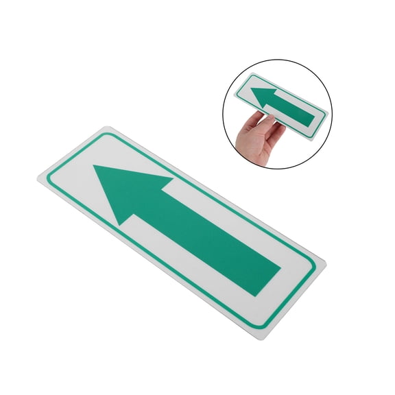IFANLANDOR Outdoor Reflective Arrow Sign Sticker in Green with Durable Aluminum for Yard and Mailbox Marking