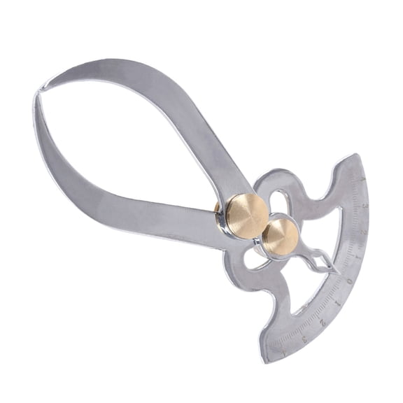IFANLANDOR Outside Calipers Stainless Steel Gauge for Woodworking Measuring Tool in Plated Silver Finish