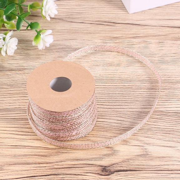 IFANLANDOR Pink Jute Webbing Ribbon for Weaving and DIY Crafts Decorative Embellishments and More