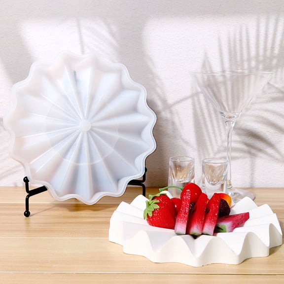IFANLANDOR Plate Making Mold in White for DIY Enthusiasts 1Set for Home Use