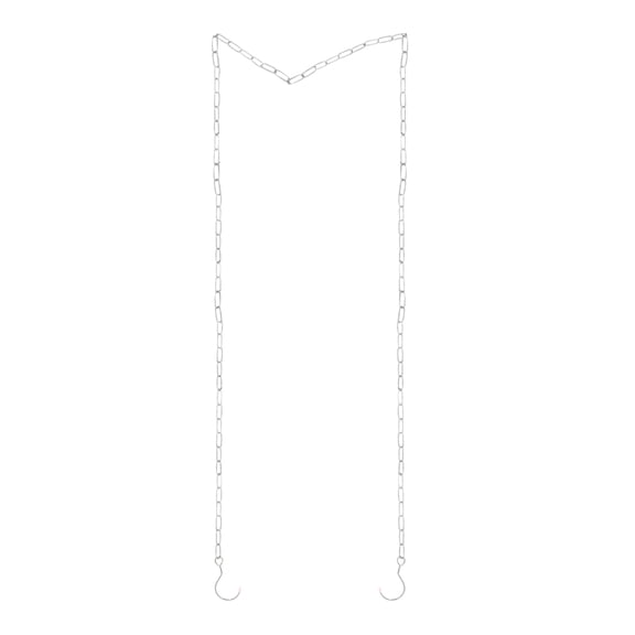 IFANLANDOR Washing Line Hooks Heavy Duty Clothesline Chain Stainless Steel Indoor Use 1 Set