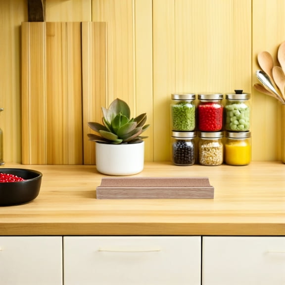 IFANLANDOR Rolling Pin Holder Wood Counter Display Rack Multipurpose Cradle for Pastry and Pasta
