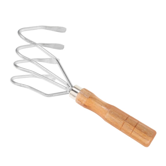 IFANLANDOR Metal Handheld Clamming Rake 1-Pack for Beach, Home, and Outdoor Shellfish Harvesting