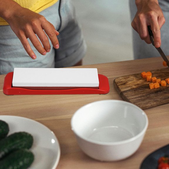 IFANLANDOR Simple and Convenient Sharpening Stone for Housewives Brown 1Pack