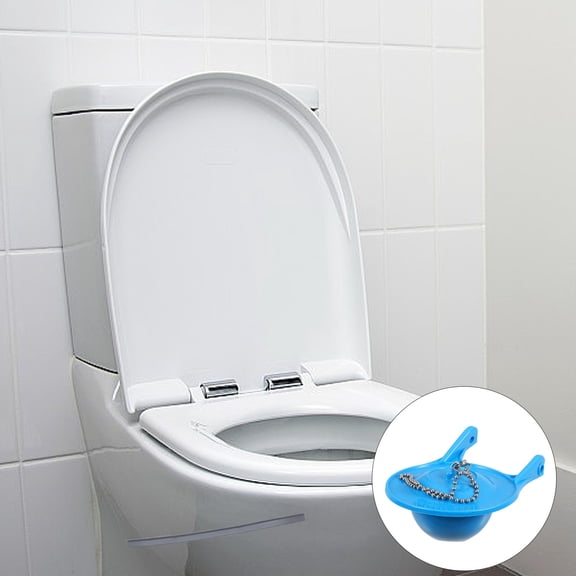 IFANLANDOR Sky Blue Rubber Toilet Flapper for Easy Installation and Durable Performance
