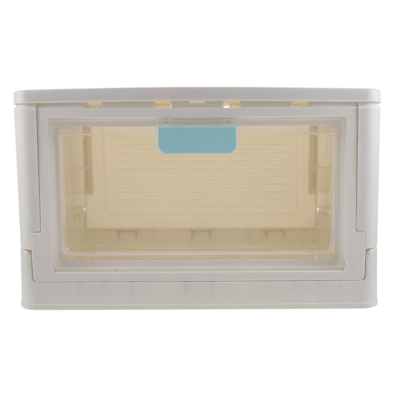 IFANLANDOR Space Saving Blue Stackable Organizer Box for Home Supplies and Desk Use