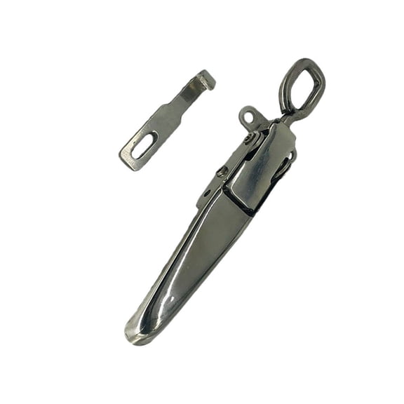 IFANLANDOR Spring-Loaded Safety Latch for Truck Toolbox 1 Set 11.8*2.4in Galvanized Iron U-shaped Clamping Bar