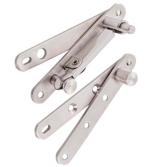 IFANLANDOR Square Hinge 1Set Heavy Duty Hinges Silver Color for Wooden Doors Simple Design Metal Hinge