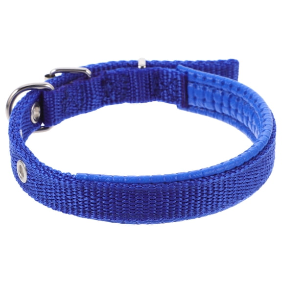 IFANLANDOR Stylish Blue Polyester Pet Collar Adjustable Comfortable Collar for Dogs Puppy Neck Accessory