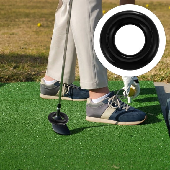IFANLANDOR Swing Weight Ring Black Golf Training Aid for Improved Flexibility Strength and Control