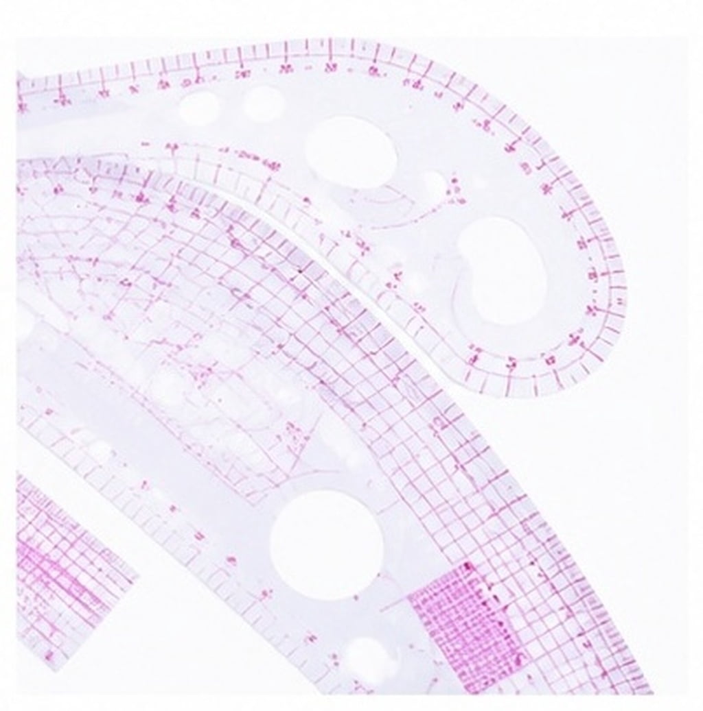 Sewing Patterning Ruler IFANLANDOR Tailor Sewing Rulers for Clothing Pattern Drafting, Quilting ...