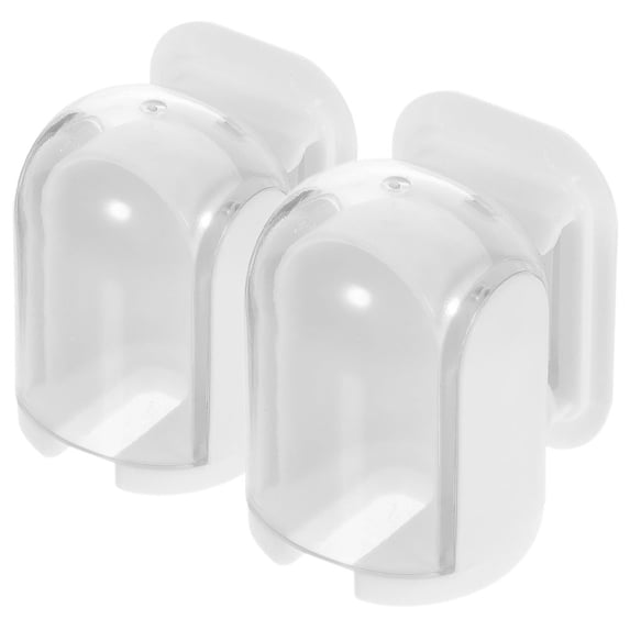 IFANLANDOR Toothbrush Hook 2Pcs - Plastic Organizer for Bathroom Wall with Sleek Design