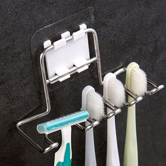 IFANLANDOR Toothbrush Storage Rack 201 Stainless Steel Hollow Design 1Pcs