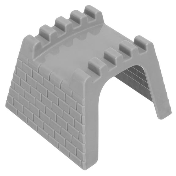 IFANLANDOR Toy Train Tunnel for Model Trains Plastic Grey 1Set 4Inch Backyard Accessory