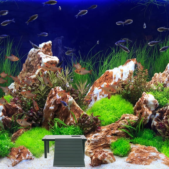 IFANLANDOR Turtle Floating Platform Durable Green Plastic for Aquarium Decor and Reptile Climbing