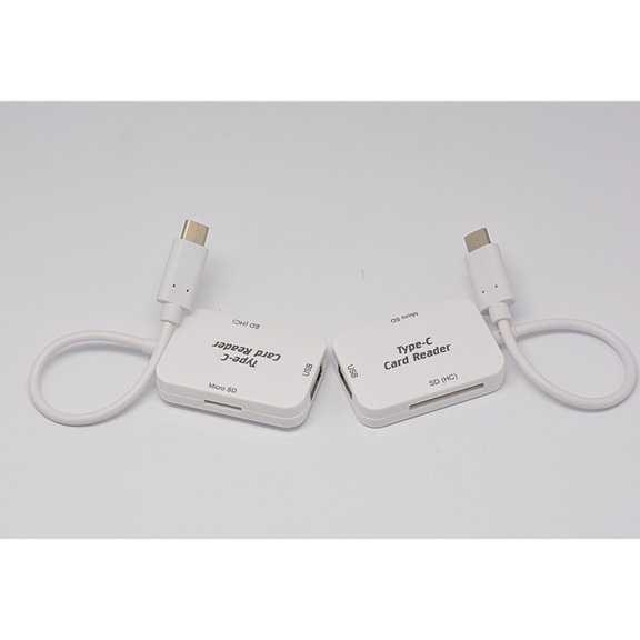 IFANLANDOR White Type-C Hub 3 in 1 USB Reader for Phone Data Reading and Writing