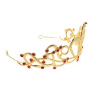 IFANLANDOR Rhinestone Red Snakeshaped Crown for Bridal and Birthday Celebrations